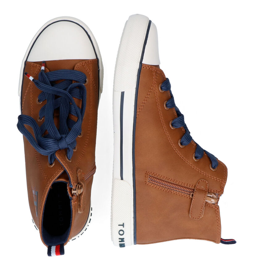 Tommy Hilfiger Chaussures hautes en Bleu foncé en simili cuir (314507)