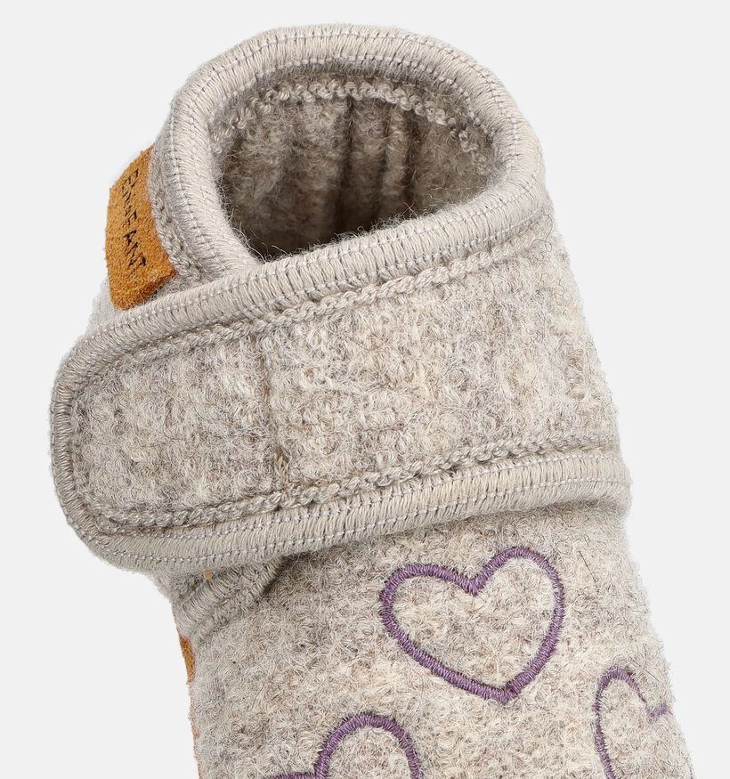 Enfant Grape Shake Hartjes Grijze Babypantoffels voor meisjes (379542)