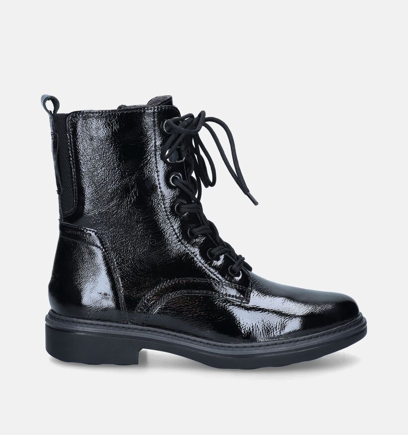 Tamaris Comfort Zwarte Veterlaarsjes voor dames (344504) - geschikt voor steunzolen