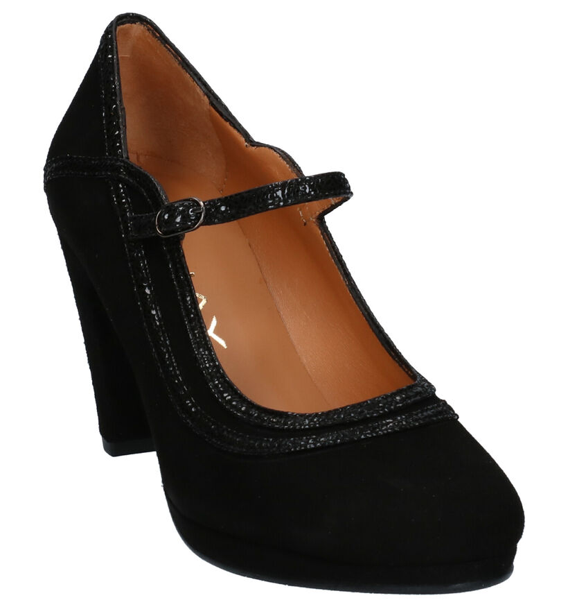 JHay Escarpins à bride en Noir en nubuck (259697)