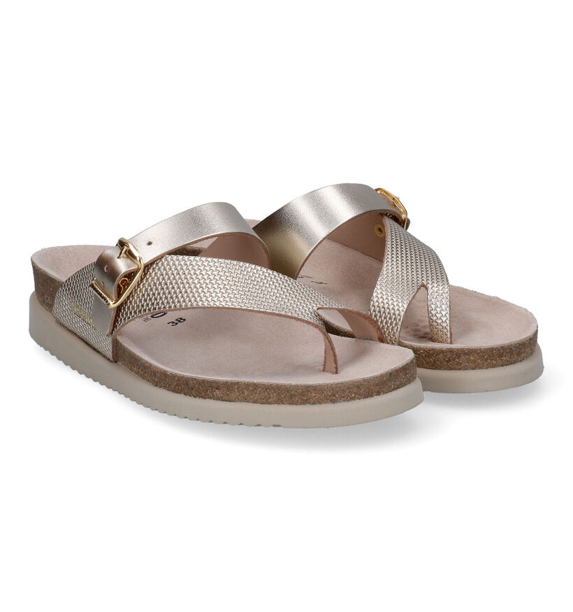 Mephisto Helen Mix Gouden Slippers in leer (306885)