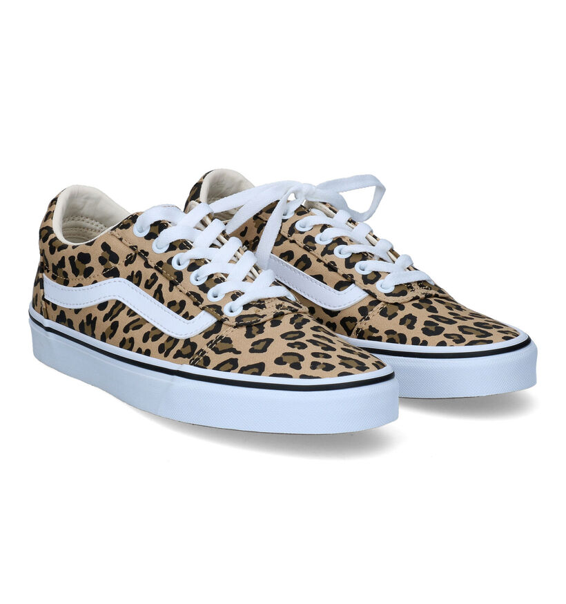 Vans Ward Baskets de skate en Rose pour femmes (327993)