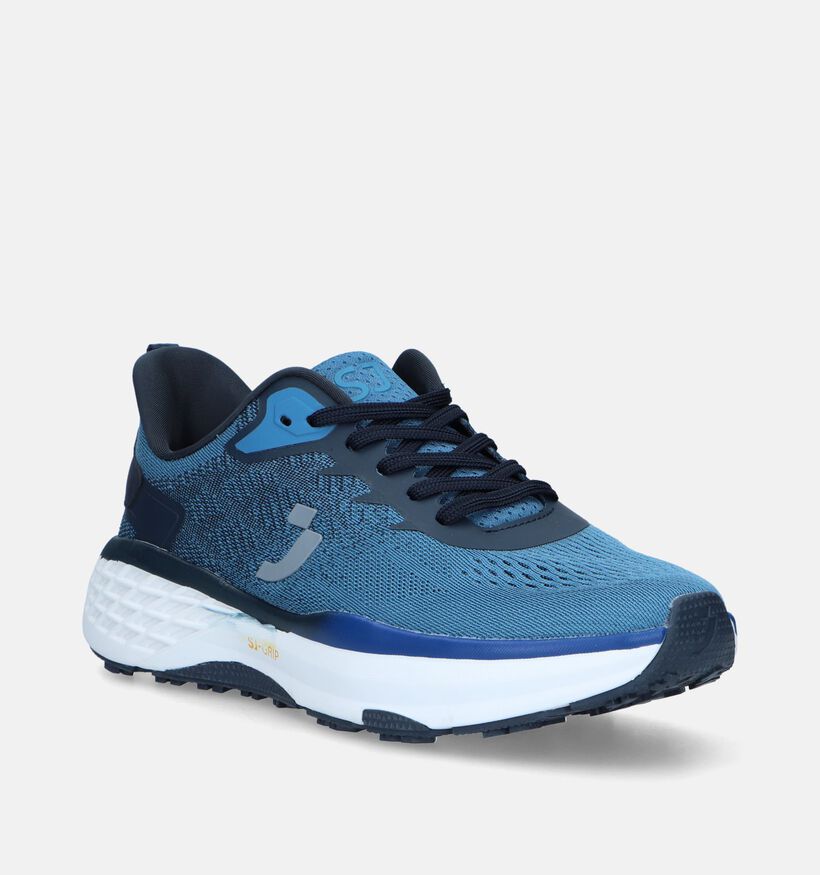 SJ Baskets basses en Bleu pour hommes (340104) - pour semelles orthopédiques
