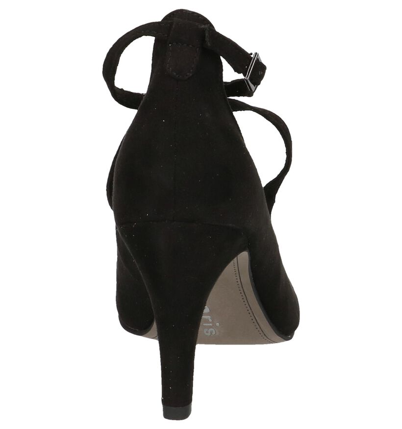 Zwarte Tamaris Pumps High Heels met Bandje, , pdp