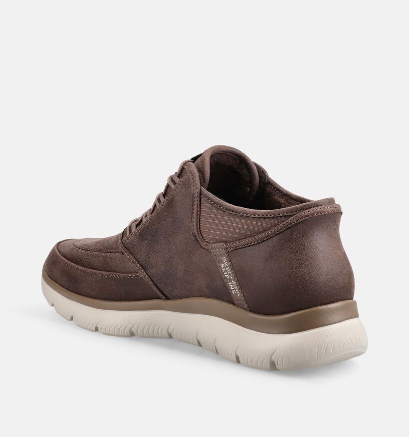 Skechers Summits Siegul Donkerbruine Slip-ins voor heren (378020) - geschikt voor steunzolen