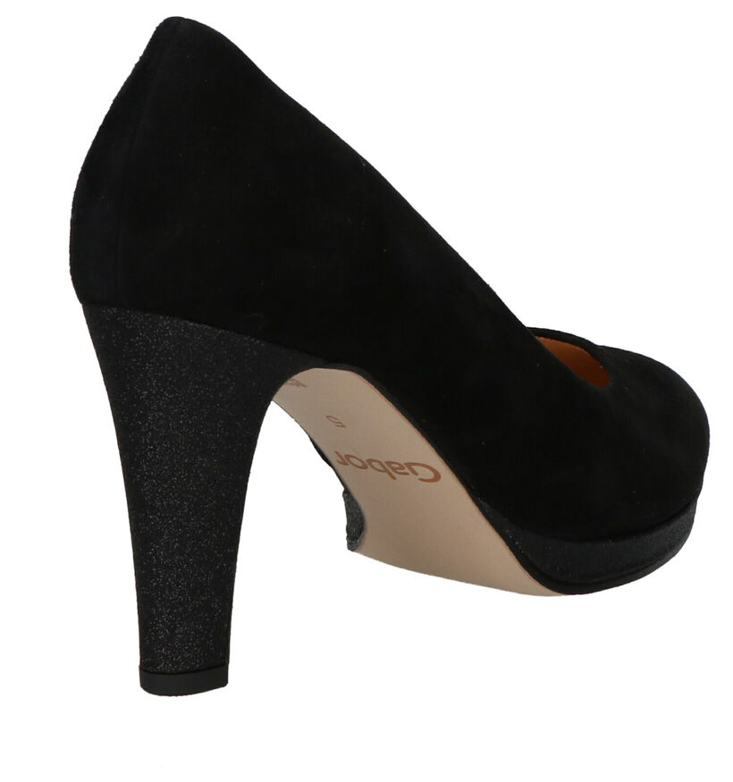 Gabor Soft & Smart Escarpins en Noir en textile (260203)