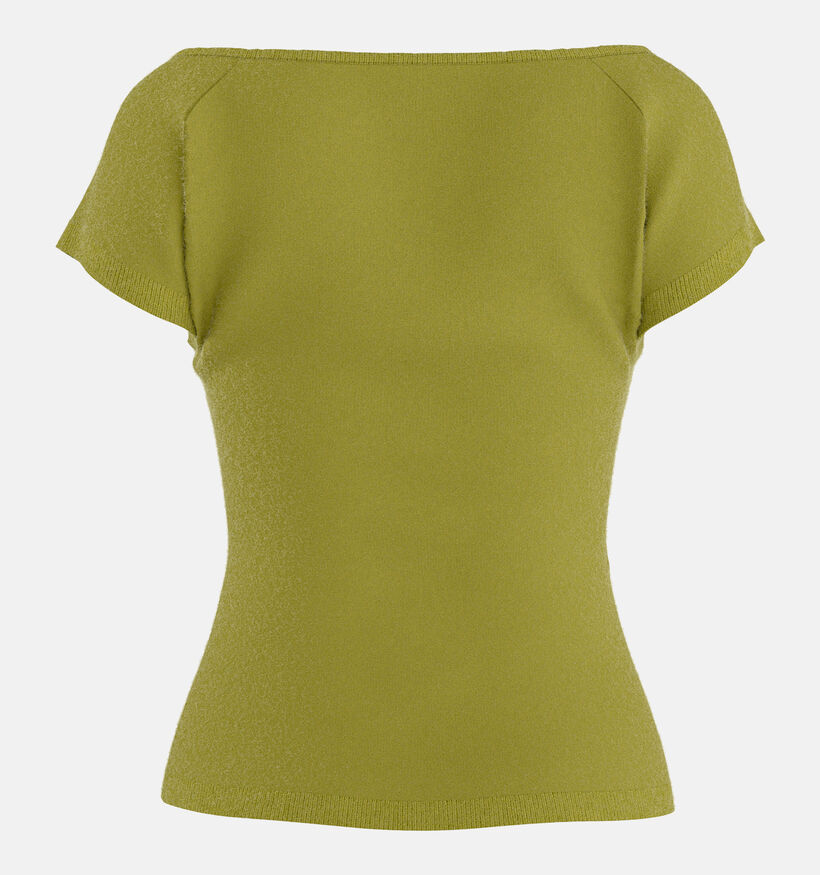 Hypedrop Kira Gathered Cardigan en Vert pour femmes (386470)