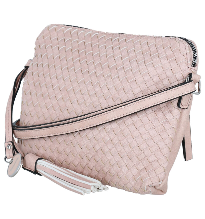 Tamaris Carmen Ecru Crossbody Tas in kunstleer (290336)