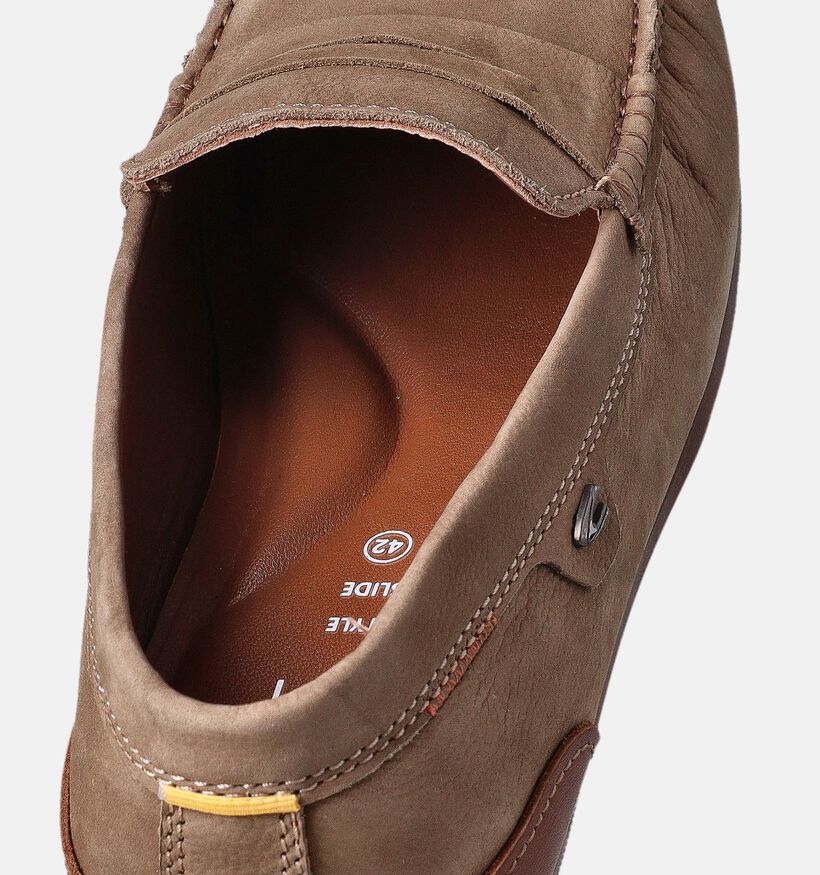Camel Active Chaussures à enfiler en Taupe pour hommes (355545) - pour semelles orthopédiques