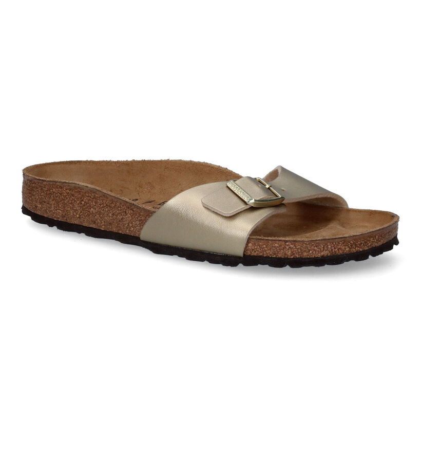 Birkenstock Madrid Birko-Flor Nu-pieds en Blanc pour femmes (338044)