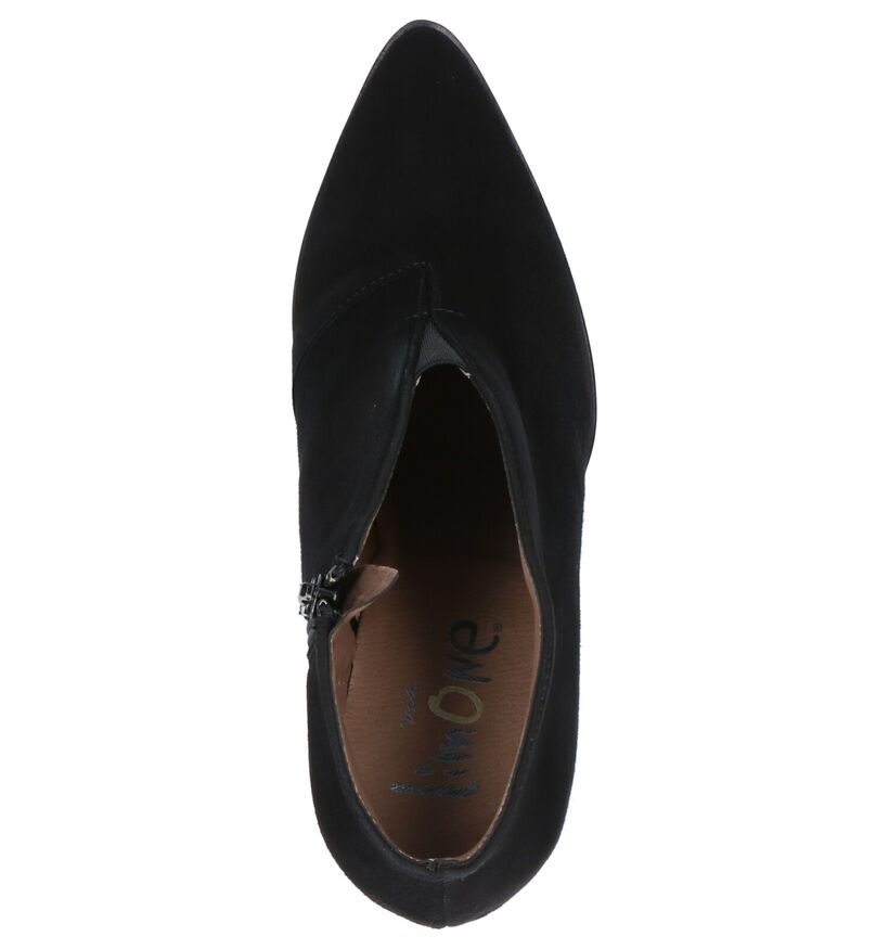 Via Limone Enkellaarzen Zwart in nubuck (265032)