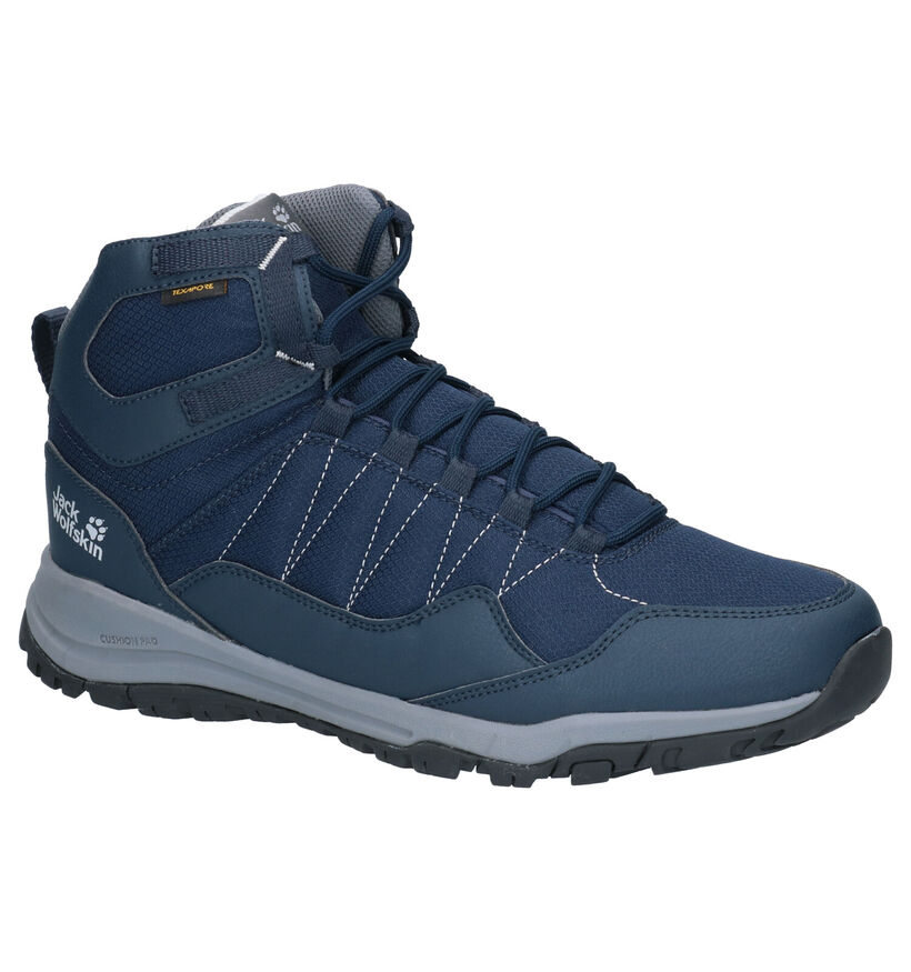 Jack Wolfskin Maze Texapore Blauwe Wandelschoenen in stof (254270)