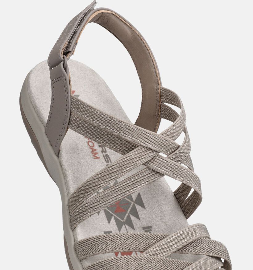 Skechers Reggae Slim Summer Getaway Taupe Sandalen voor dames (371269)