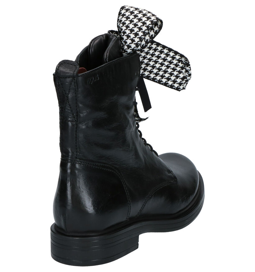 Mjus Zwarte Boots in leer (258282)