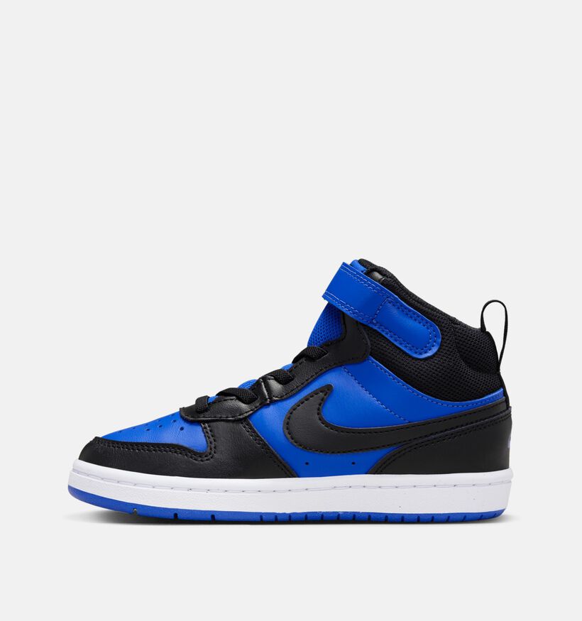 Nike Court Borough Mid 2 Baskets en Bleu pour filles, garçons (359810)