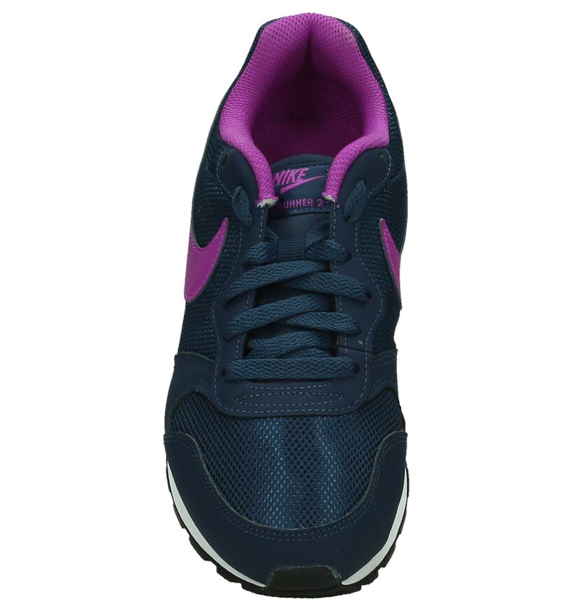 Nike MD Runner 2 Blauwe Sneakers in stof (186226)