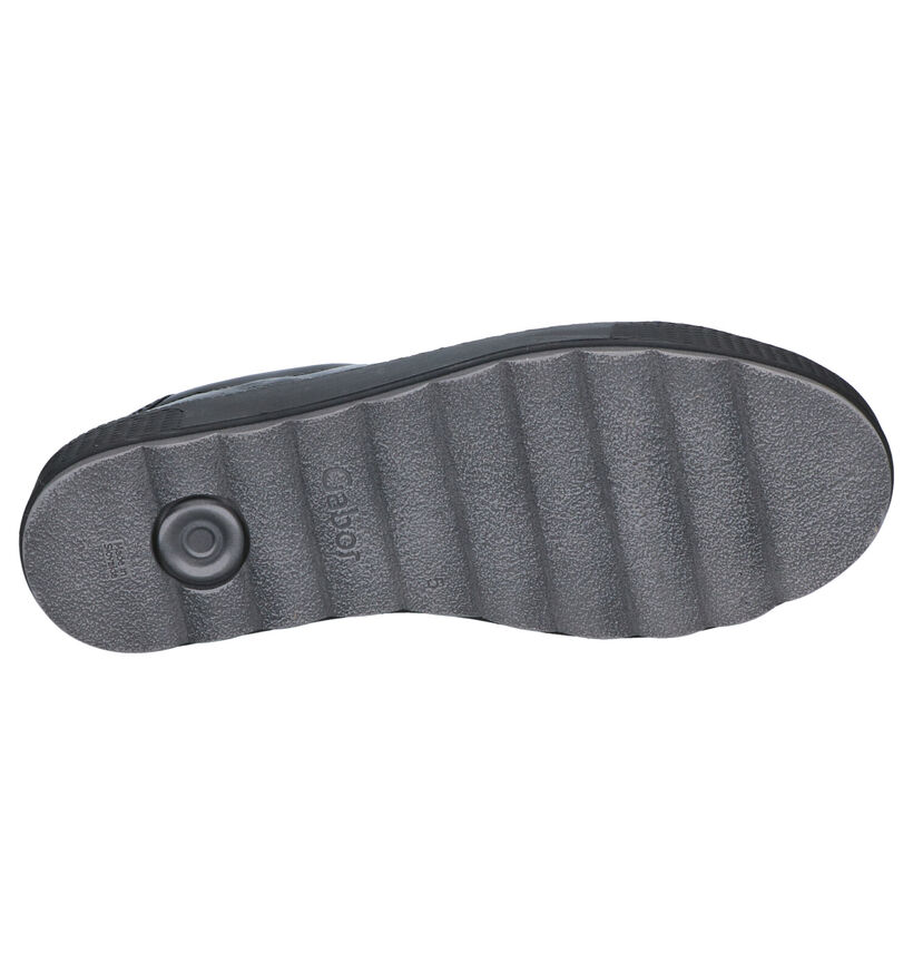 Gabor OptiFit Zwarte Veterschoenen in lak (260221)