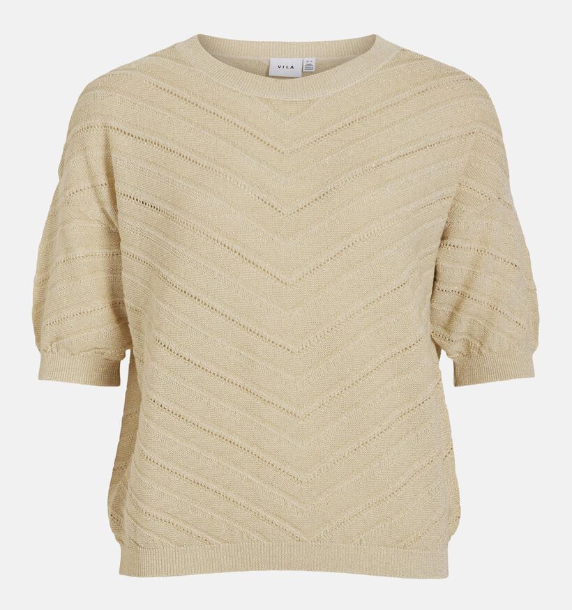 Vila Esty Boatneck Glitter Gouden Trui voor dames (374271)