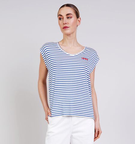 Pieces T-shirts Bleu