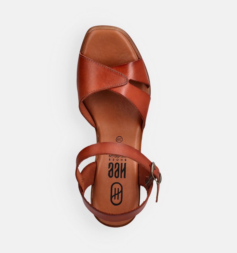 Hee Cognac Sandalen met hak voor dames (372534)