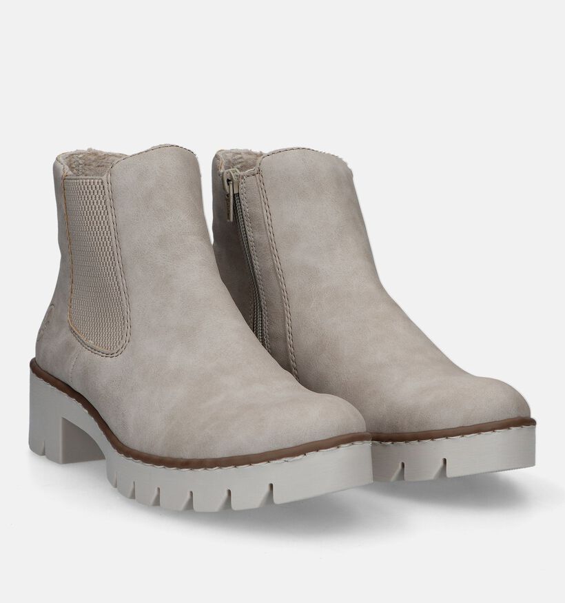 Rieker Beige Chelsea boots voor dames (328426)