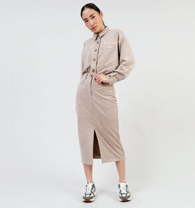 Vila Sudas Beige Midirok voor dames (351741)