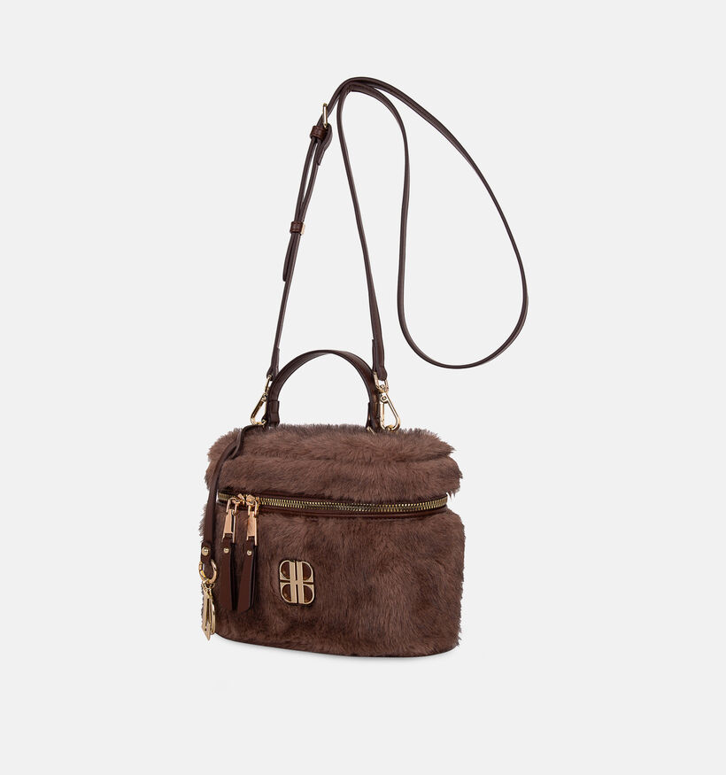 Laurent David Donkerbruine Handtas voor dames (381492)