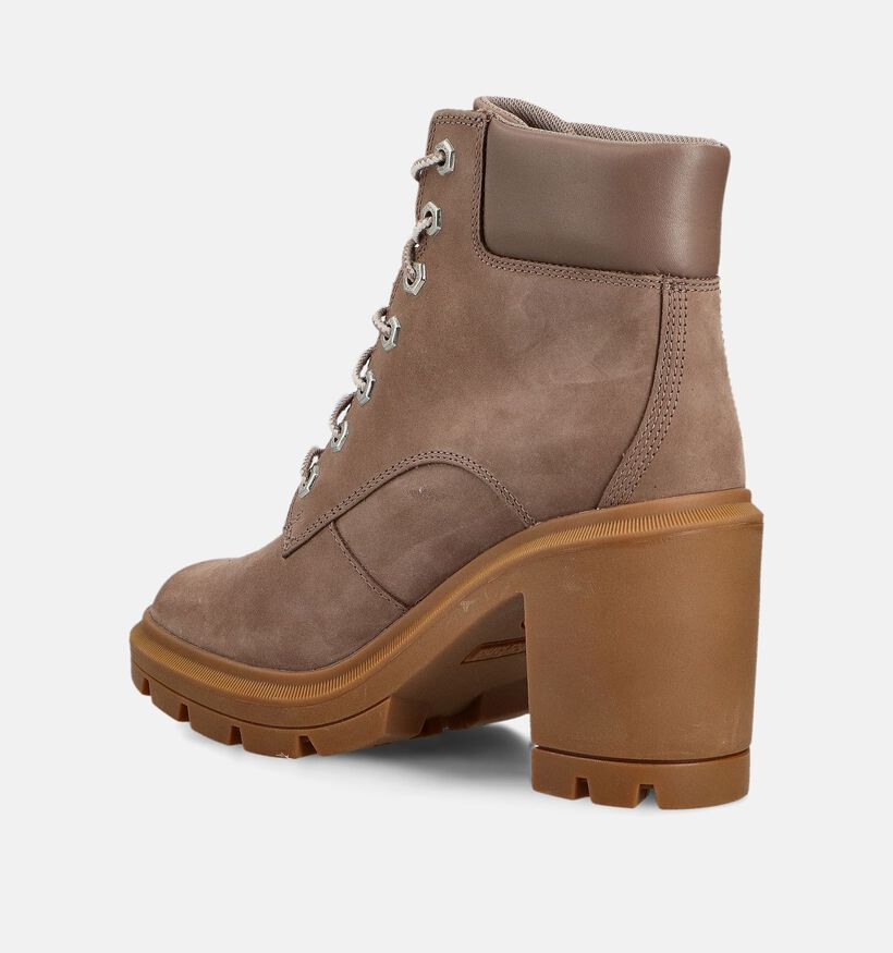 Timberland Allington Heights 6IN Bottines à lacets en Taupe pour femmes (360164) - pour semelles orthopédiques