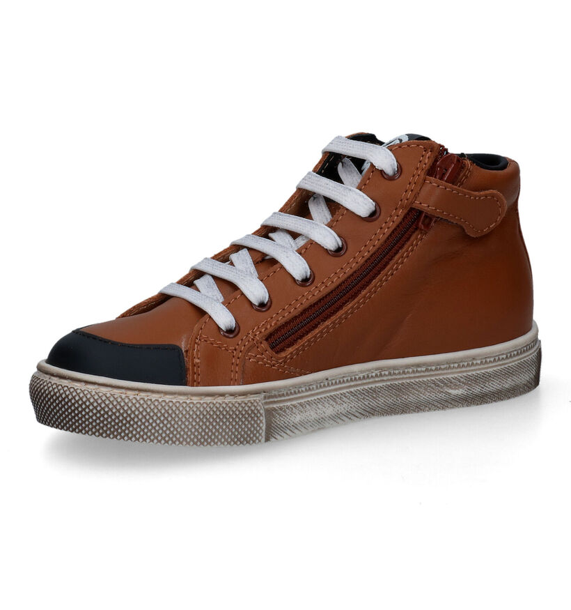 STONES and BONES Dinot Cognac Hoge Schoenen voor jongens (313857)