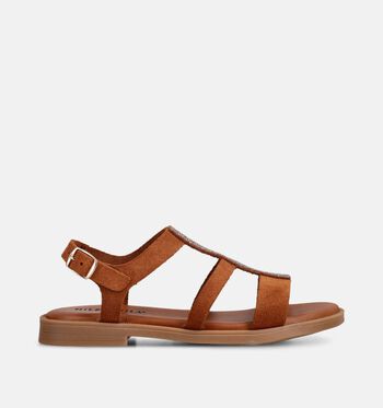 Milo & Mila Sandales Cognac