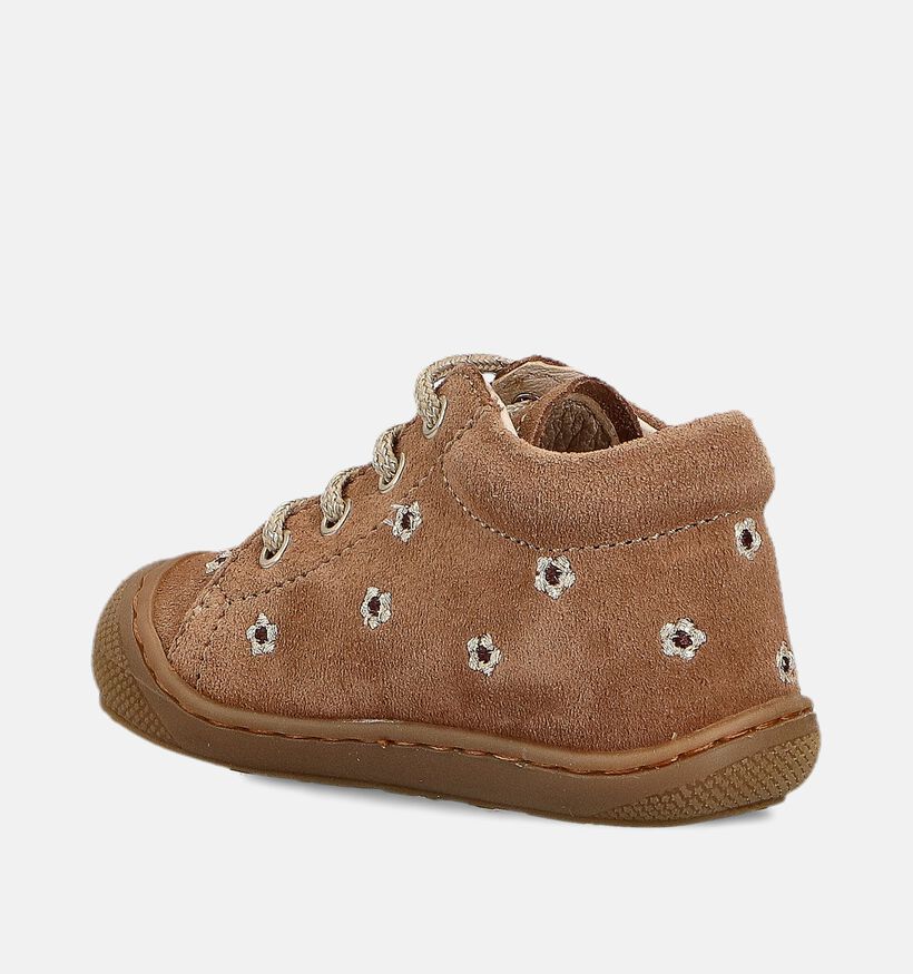 Naturino Cocoon Embroidery Chaussures pour bébé en Cognac pour filles (364277) - pour semelles orthopédiques