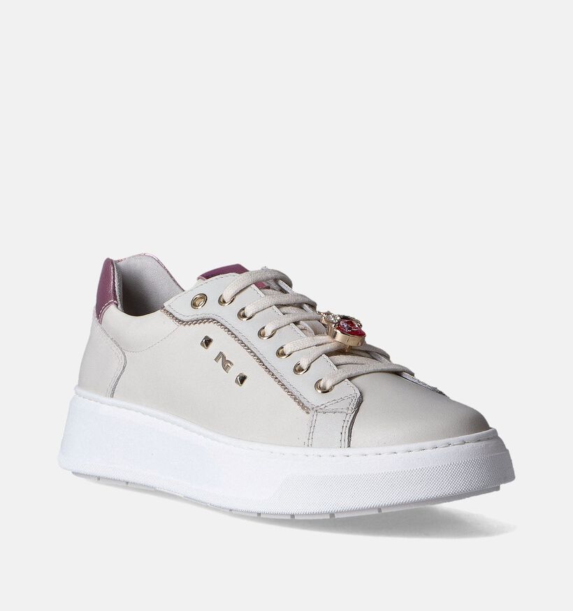 NeroGiardini Baskets habillées en Beige pour femmes (358345) - pour semelles orthopédiques