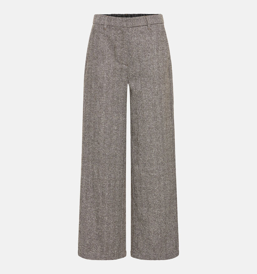 Fransa Vea Bruine Gem&ecirc;leerde Broek voor dames (379931)