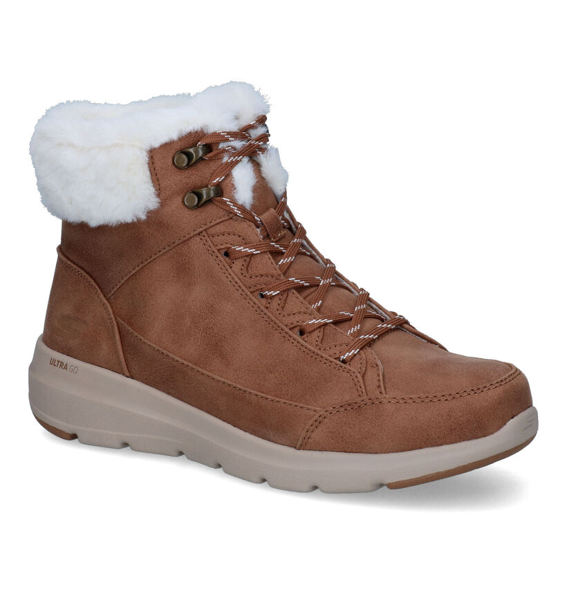 Skechers Glacial Ultra Bottines en Brun en textile (312804)