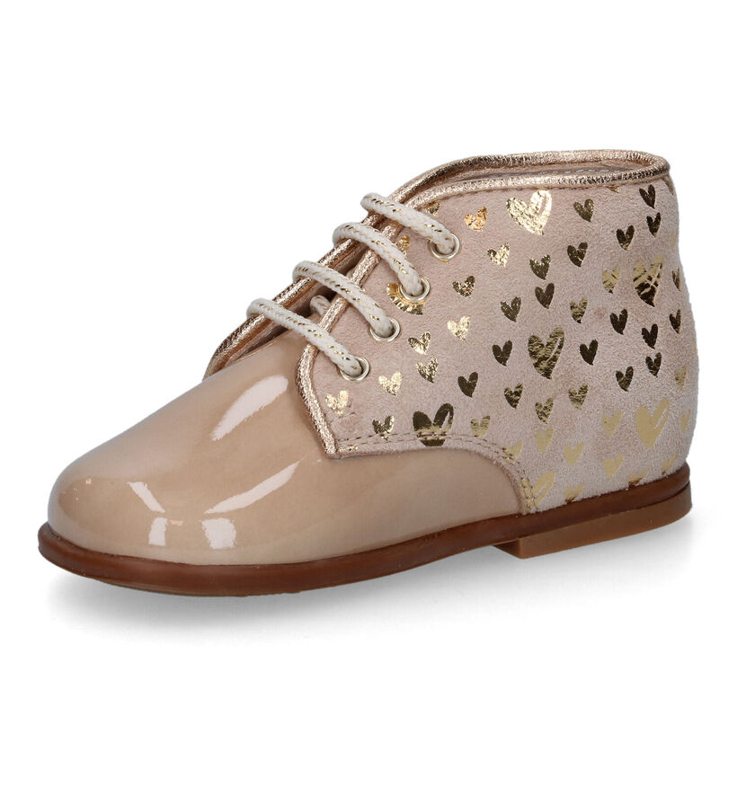 Beberlis Chaussures pour b&eacute;b&eacute; en Beige clair en nubuck (315690)