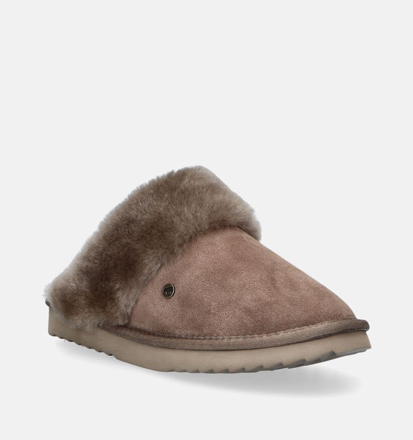 Warmbat Flurry Taupe Pantoffels voor dames (346208)