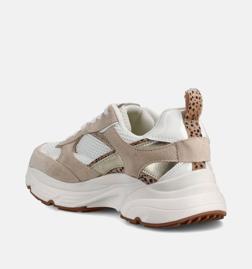 Posh by Poelman Donkerbeige Veterschoenen voor dames (368771) - geschikt voor steunzolen