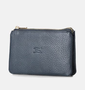 Crinkles Portemonnees Zwart/Oranje/Beige/Cognac/Bruin/Taupe/Blauw/Groen