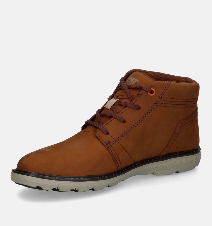 Caterpillar Trey Chaussures hautes en Cognac pour hommes (312662) - pour semelles orthopédiques