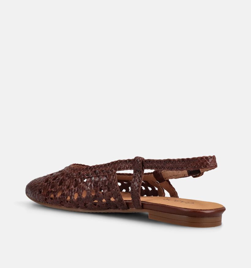 Gabor Ballerines en Brun fonc&eacute; pour femmes (371162)