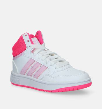 adidas Hoops Mid Sneakers Cloud White/ Lucid Pink/Legend Ink/ Beam Pink/ Pulse Lila