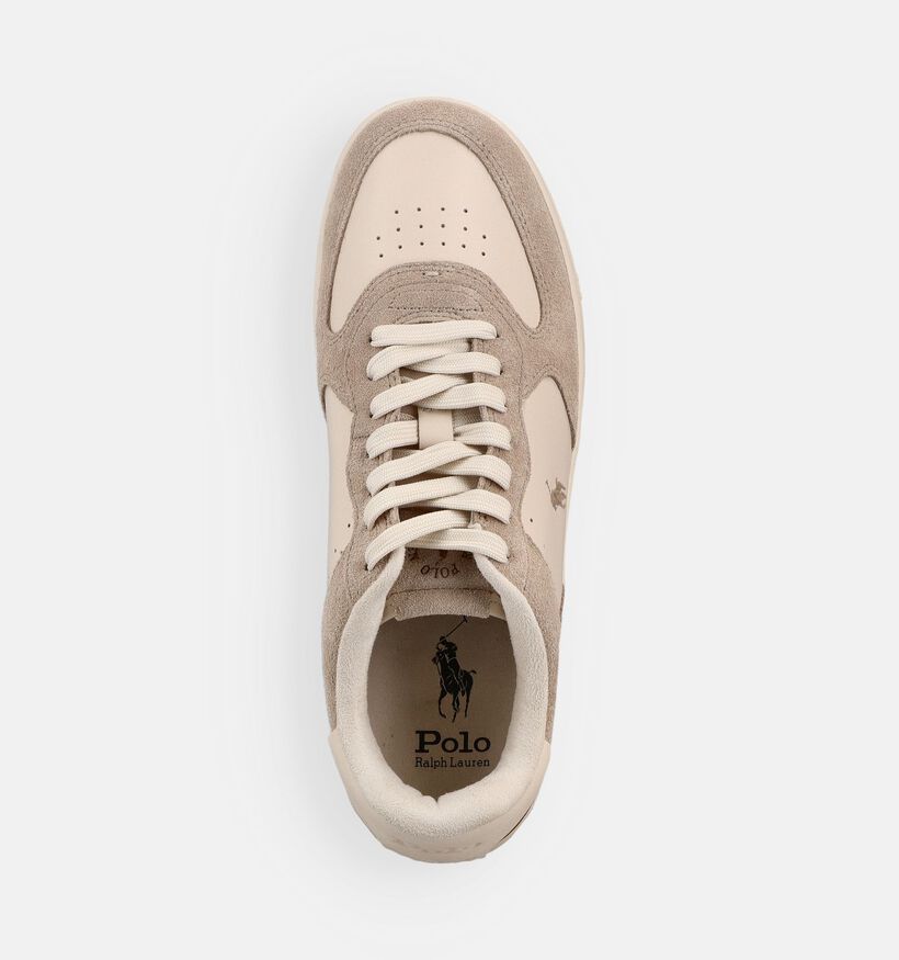 Polo Ralph Lauren Mastercourt Chaussures plates en Blanc pour hommes (369550) - pour semelles orthop&eacute;diques