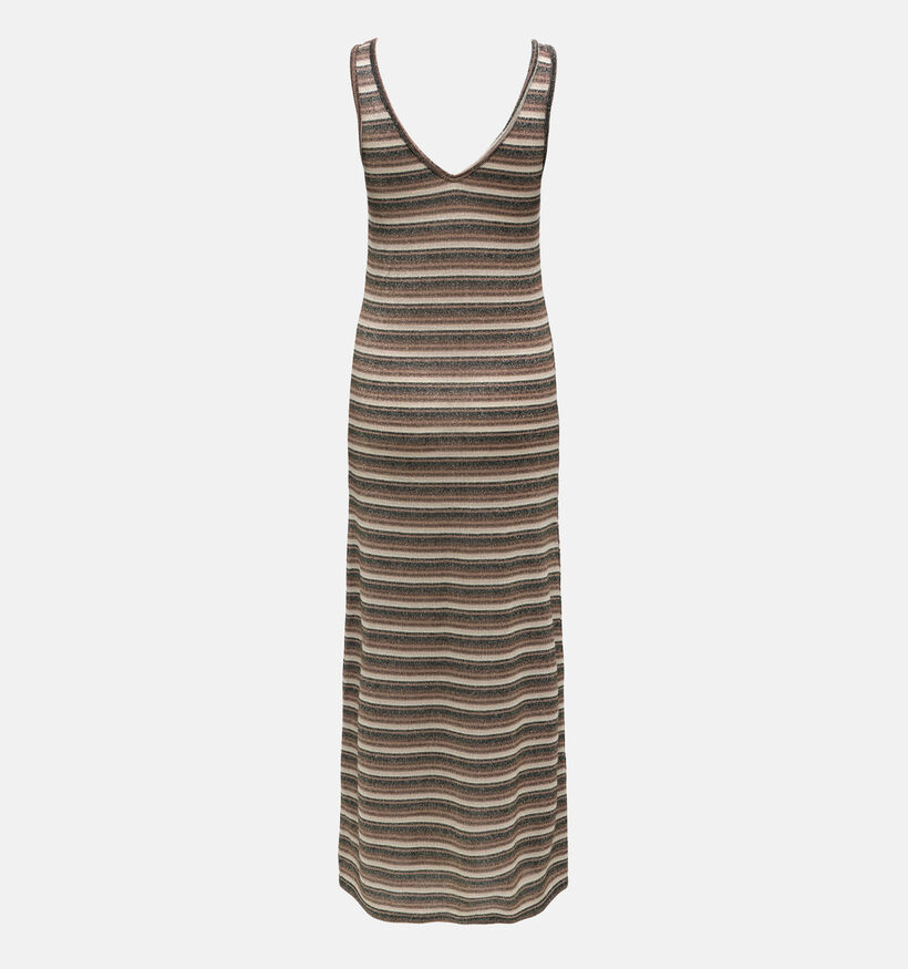JDY Hallo Life V-Neck Donkerbruine Lange Jurk voor dames (375090)