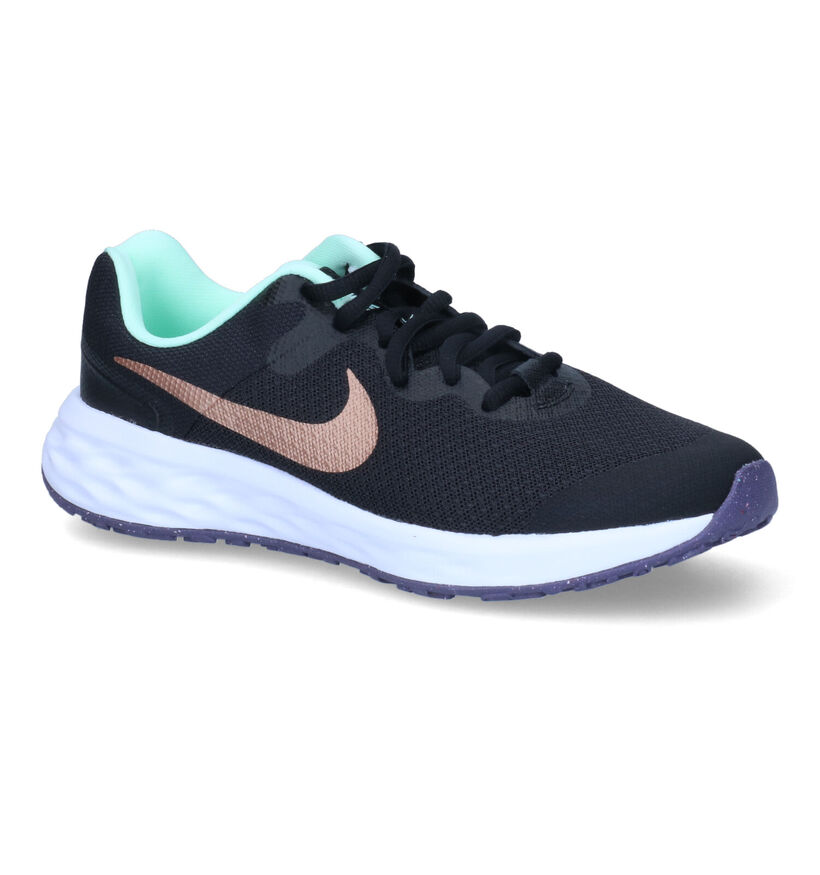 Nike Revolution 6 GS Baskets en Bleu pour filles (308952)