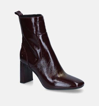 Signatur Enkellaarsjes Beige/Bruin/Bordeaux