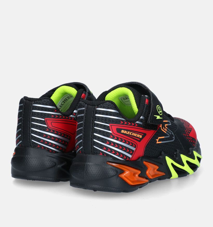 Skechers Flex Glow Bolt Zwarte Sneakers voor jongens (327974)