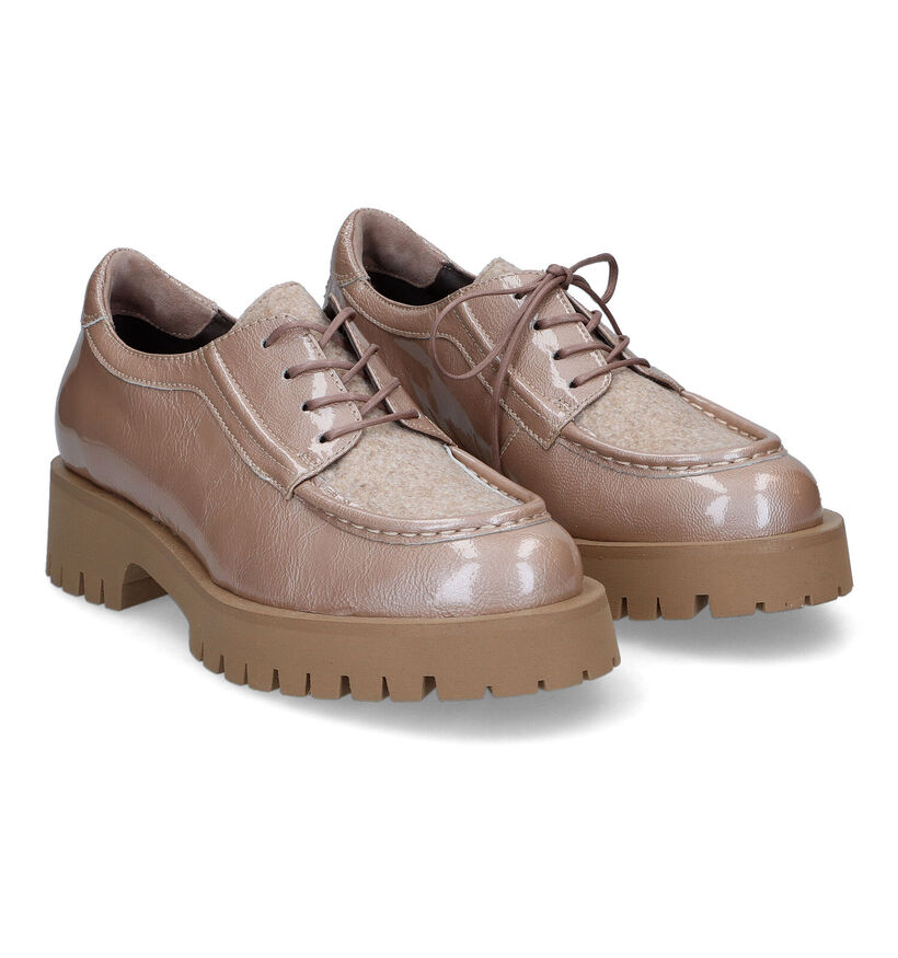 Softwaves Chaussures à lacets en Or rose pour femmes (316726) - pour semelles orthopédiques