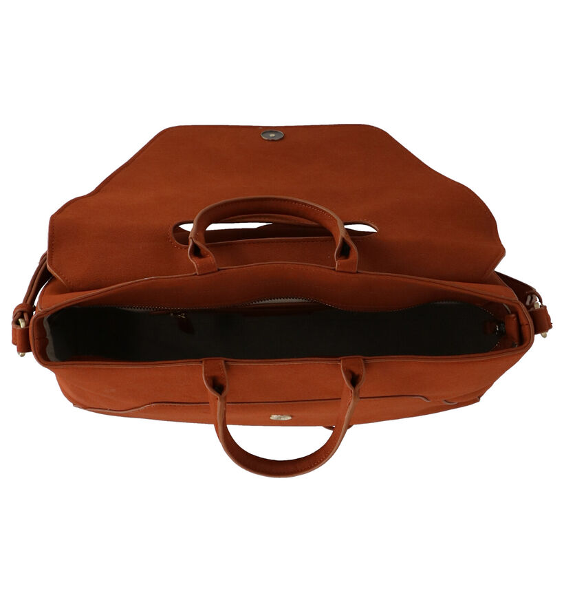 Woomen Iris Vegan Sac porté croisé en Cognac en simili cuir (283134)