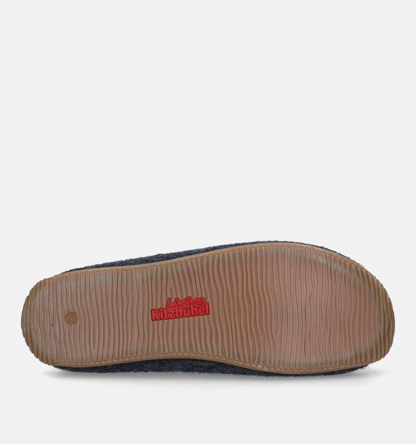 Living Kitzbühel Pantoufles ouvertes en Gris pour hommes (332474) - pour semelles orthopédiques