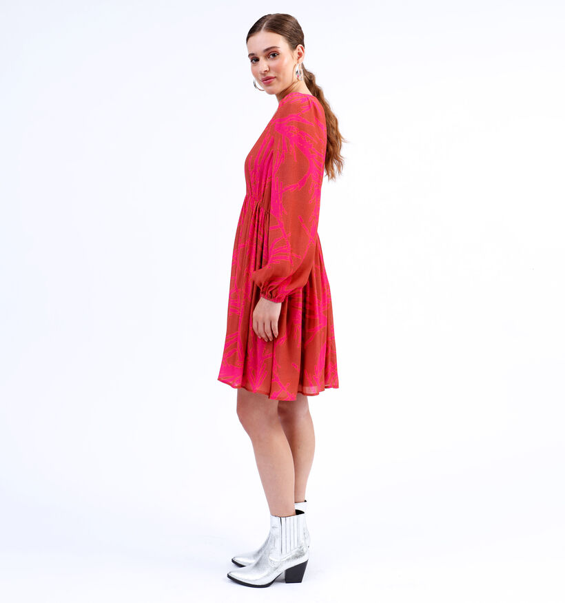 comma Robe courte en Orange pour femmes (327389)